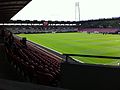 Blick in das Stadion vor dem Spiel FC Midtjylland gegen Sønderjysk Elitesport am 7. Juni 2015