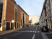 Rue de Tournai en 2018 vue vers la Cité administrative