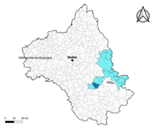 Montjaux dans le canton de Tarn et Causses en 2020.