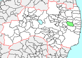 都路村の県内位置図