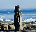 Nappatuq (trad.), Inukshuk Point, péninsule de Foxe, île de Baffin, Nunavut, Canada (photo d'Ansgar Walk, 26 juillet 2002)