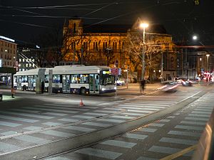 Place Cornavin met trolleybus