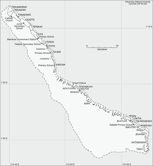 Karte des Atolls