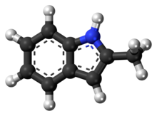 2-Methylindole molecule