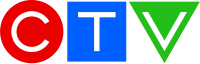 The CTV network logo: a red circle containing a C, a blue square containing a T, and a green triangle containing a V.