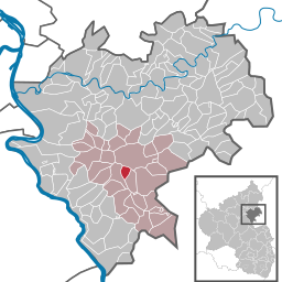 Läget för Endlichhofen i Rhein-Lahn-Kreis