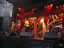 Les Breastfeeders performing in Montreal