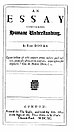 John Locke: „An Essay concerning Humane Understanding“ (London: T. Basset/E. Mory, 1690)