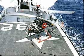 Un QH-50 à bord du USS Allen M. Sumner (DD-692) en 1967.