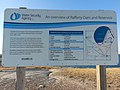 The information sign at the look out at Rafferty Dam