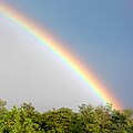 A rainbow in Budapest, Hungary