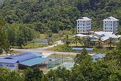 Hospital Tongod, seen from Bangunan Urusetia Tongod