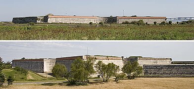 Le Fort La Prée construit en 1626, revisité par Vauban en 1685 (entre Rivedoux-Plage et La Flotte).