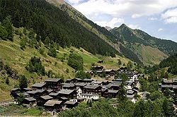 Vue sur la vallée depuis Binn.