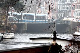 Brug 167 (Rijckerbrug) gezien naar het westen. Januari 2017