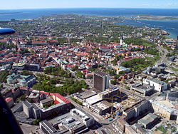 Ilmakuva keskikaupungista