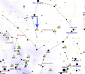 Map showing location of Messier 14