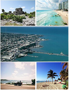 Een collage van Quintana Roo