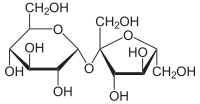 Skeletal formula of sucrose