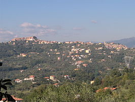 Zicht op Vezzano Ligure