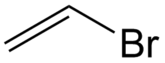 Structuurformule van vinylbromide