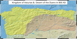 The Kingdom of Asturias circa 800 AD