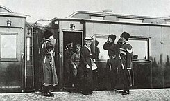 Salonwagen mit Zarin Alexandra Feodorowna