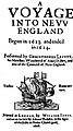 Image 42A Voyage into New England, written by Capt. Christopher Levett to spur interest in his Maine colony (from History of Maine)