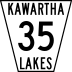 Kawartha Lakes Municipal Road 35 marker