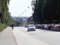 All streets have sidewalk space and major roads have cycle lanes