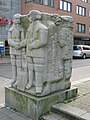 Sculpture of Christian IV meeting the king of Sweden, Gustav II Adolf in Halmstad