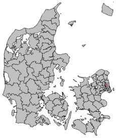 Kart som viser Herlev kommune.