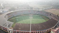 Aerial view Sree Kanteerava Stadium