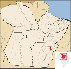 Location of Curionópolis in the State of Pará