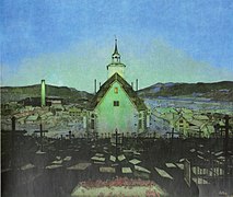 Pittura ta' Natt ta' Harald Sohlberg mill-1904 (imsejħa Lejl).