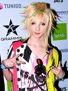 Yohio bij het Grammis-gala 2013 te Stockholm.