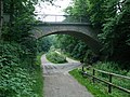 Abzweig in Schee; links die Strecke nach Hattingen, rechts die Strecke nach Silschede