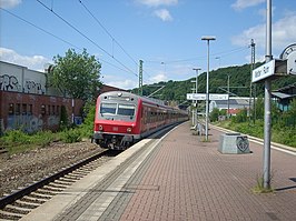 Perron met de S-Bahn lijn 5