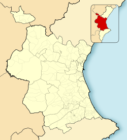 Algímia d'Alfara is located in Province of Valencia