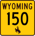 Wyoming Highway 150 marker