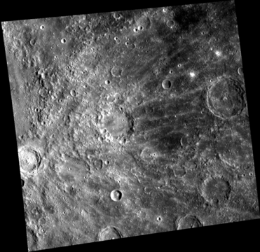 Enwonwu crater rays