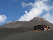 De Etna en de súdeastkrater in 2007