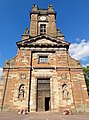 Neoclassical facade and porch tower