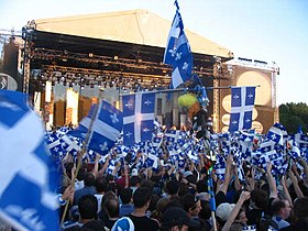 Célébrations de la Fête nationale du Québec, à Montréal, le 24 juin 2006.