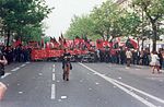 Manifestación en París o Día Internacional dos Traballadores