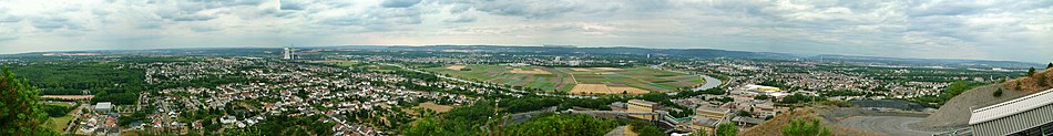 Panorama Ensdorf z Ensdorfer Bergehalde