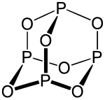 Structuurformule van fosfortrioxide