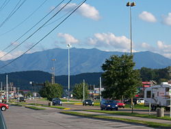 Skyline of Pigeon Forge