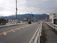 起点付近の高山市国府町