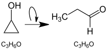 Umlagerung von Cyclopropanol